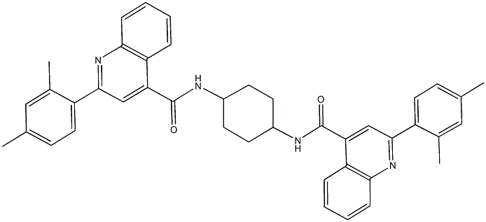 2-(2,4-dimethylphenyl)-N-[4-({[2-(2,4-dimethylphenyl)-4-quinolinyl]carbonyl}amino)cyclohexyl]-4-quinolinecarboxamide|