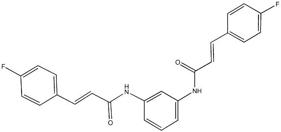 3-(4-fluorophenyl)-N-(3-{[3-(4-fluorophenyl)acryloyl]amino}phenyl)acrylamide,548468-84-4,结构式