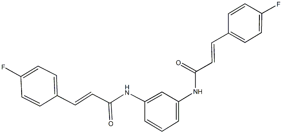 3-(4-fluorophenyl)-N-(3-{[3-(4-fluorophenyl)acryloyl]amino}phenyl)acrylamide|