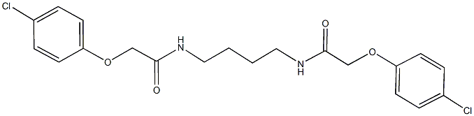 2-(4-chlorophenoxy)-N-(4-{[(4-chlorophenoxy)acetyl]amino}butyl)acetamide|