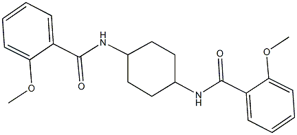 2-methoxy-N-{4-[(2-methoxybenzoyl)amino]cyclohexyl}benzamide 化学構造式