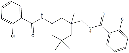 2-chloro-N-(3-{[(2-chlorobenzoyl)amino]methyl}-3,5,5-trimethylcyclohexyl)benzamide,548481-90-9,结构式