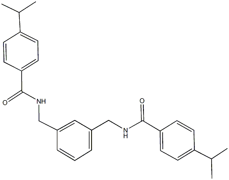 4-isopropyl-N-(3-{[(4-isopropylbenzoyl)amino]methyl}benzyl)benzamide 化学構造式