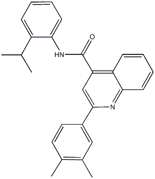 2-(3,4-dimethylphenyl)-N-(2-isopropylphenyl)-4-quinolinecarboxamide|