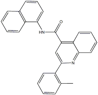 2-(2-methylphenyl)-N-(1-naphthyl)-4-quinolinecarboxamide Struktur