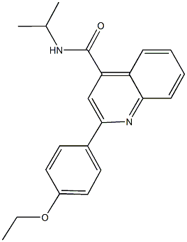 2-(4-ethoxyphenyl)-N-isopropyl-4-quinolinecarboxamide Structure