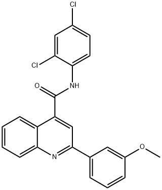 N-(2,4-dichlorophenyl)-2-(3-methoxyphenyl)-4-quinolinecarboxamide Structure