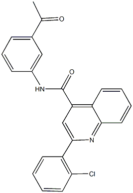 N-(3-acetylphenyl)-2-(2-chlorophenyl)-4-quinolinecarboxamide|