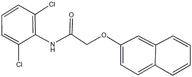 N-(2,6-dichlorophenyl)-2-(2-naphthyloxy)acetamide Struktur