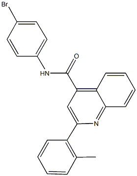 N-(4-bromophenyl)-2-(2-methylphenyl)-4-quinolinecarboxamide,549492-02-6,结构式