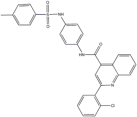 2-(2-chlorophenyl)-N-(4-{[(4-methylphenyl)sulfonyl]amino}phenyl)-4-quinolinecarboxamide|