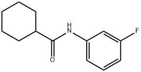 N-(3-fluorophenyl)cyclohexanecarboxamide 结构式