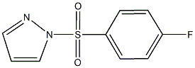 1-[(4-fluorophenyl)sulfonyl]-1H-pyrazole Structure