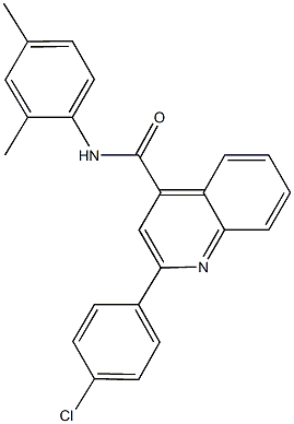 2-(4-chlorophenyl)-N-(2,4-dimethylphenyl)-4-quinolinecarboxamide,549497-62-3,结构式