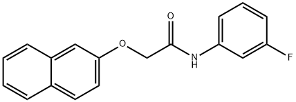 N-(3-fluorophenyl)-2-(2-naphthyloxy)acetamide 化学構造式