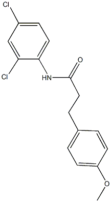 N-(2,4-dichlorophenyl)-3-(4-methoxyphenyl)propanamide Struktur