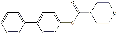 [1,1'-biphenyl]-4-yl 4-morpholinecarboxylate Structure