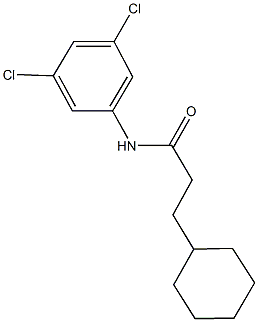 3-cyclohexyl-N-(3,5-dichlorophenyl)propanamide Struktur
