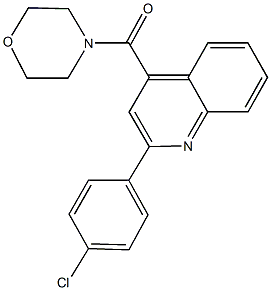 2-(4-chlorophenyl)-4-(4-morpholinylcarbonyl)quinoline,549537-07-7,结构式