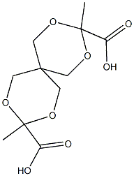 3,9-dimethyl-2,4,8,10-tetraoxaspiro[5.5]undecane-3,9-dicarboxylic acid,5496-80-0,结构式