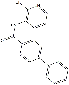 N-(2-chloro-3-pyridinyl)[1,1'-biphenyl]-4-carboxamide 化学構造式