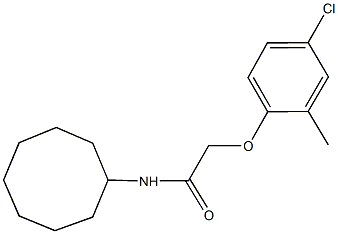 2-(4-chloro-2-methylphenoxy)-N-cyclooctylacetamide,550300-28-2,结构式