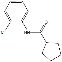 N-(2-chlorophenyl)cyclopentanecarboxamide 化学構造式