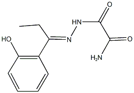 2-{2-[1-(2-hydroxyphenyl)propylidene]hydrazino}-2-oxoacetamide Structure