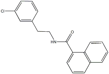 N-[2-(3-chlorophenyl)ethyl]-1-naphthamide Structure