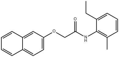 N-(2-ethyl-6-methylphenyl)-2-(2-naphthyloxy)acetamide Structure