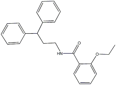 N-(3,3-diphenylpropyl)-2-ethoxybenzamide 结构式