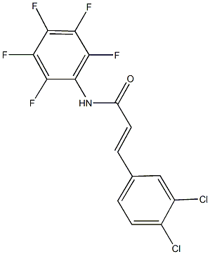 3-(3,4-dichlorophenyl)-N-(2,3,4,5,6-pentafluorophenyl)acrylamide Structure