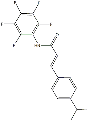 3-(4-isopropylphenyl)-N-(2,3,4,5,6-pentafluorophenyl)acrylamide Structure