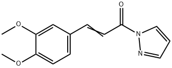 1-[3-(3,4-dimethoxyphenyl)acryloyl]-1H-pyrazole Structure