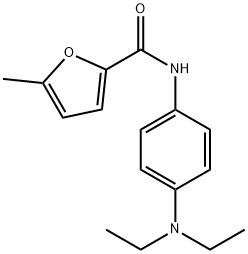 N-[4-(diethylamino)phenyl]-5-methyl-2-furamide 结构式