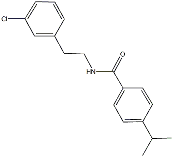 N-[2-(3-chlorophenyl)ethyl]-4-isopropylbenzamide Struktur