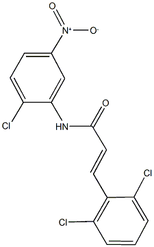 550310-03-7 N-{2-chloro-5-nitrophenyl}-3-(2,6-dichlorophenyl)acrylamide