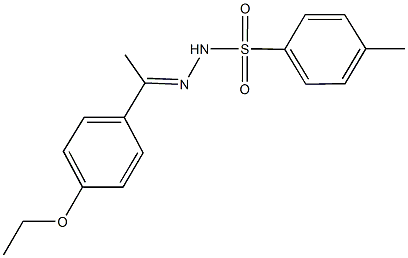 N'-[1-(4-ethoxyphenyl)ethylidene]-4-methylbenzenesulfonohydrazide 结构式
