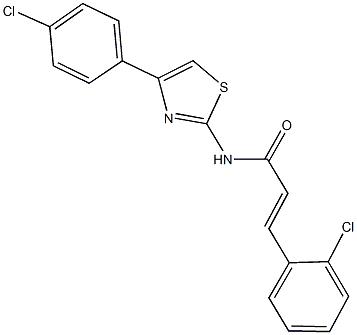 550312-01-1 3-(2-chlorophenyl)-N-[4-(4-chlorophenyl)-1,3-thiazol-2-yl]acrylamide