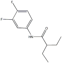 N-(3,4-difluorophenyl)-2-ethylbutanamide Structure