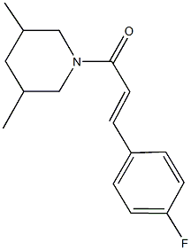 1-[3-(4-fluorophenyl)acryloyl]-3,5-dimethylpiperidine Structure