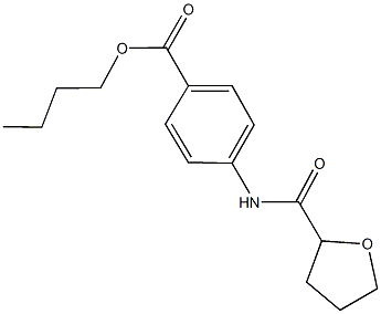 butyl 4-[(tetrahydro-2-furanylcarbonyl)amino]benzoate,550315-07-6,结构式