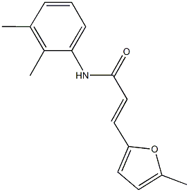 N-(2,3-dimethylphenyl)-3-(5-methyl-2-furyl)acrylamide Struktur