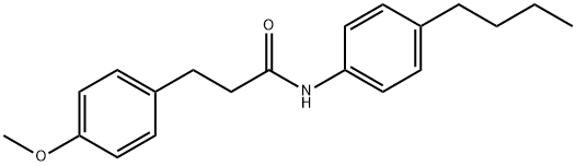 N-(4-butylphenyl)-3-(4-methoxyphenyl)propanamide,550316-09-1,结构式