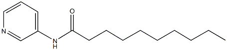 N-(3-pyridinyl)decanamide 结构式