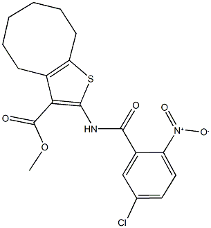 550353-66-7 methyl 2-({5-chloro-2-nitrobenzoyl}amino)-4,5,6,7,8,9-hexahydrocycloocta[b]thiophene-3-carboxylate