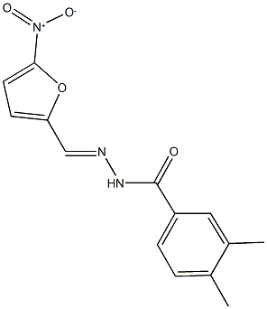 N'-({5-nitro-2-furyl}methylene)-3,4-dimethylbenzohydrazide|