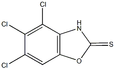 4,5,6-trichloro-1,3-benzoxazole-2(3H)-thione Structure