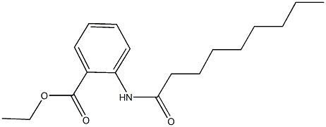 ethyl 2-(nonanoylamino)benzoate 化学構造式