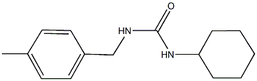 N-cyclohexyl-N'-(4-methylbenzyl)urea 化学構造式